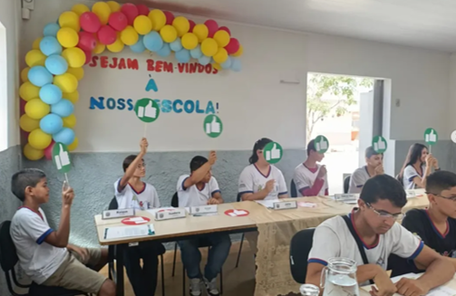 Dia de aprendizagem e interação na Escola Sizenando